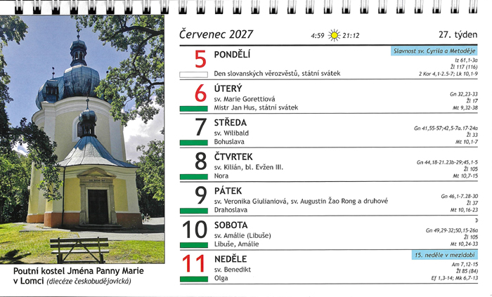 Mariánská poutní místa 2027 Čech, Moravy a Slezska