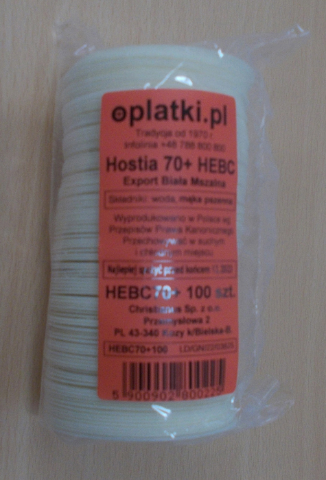 Hostie velké 75 mm (100 ks)