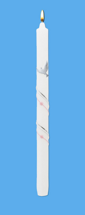 Křestní svíce LIMA 1002 modrá se zlatým zdobením