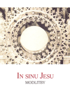 In sinu Jesu – Modlitby