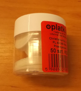 Hostie malé, nízkolepkové 35 mm (50 ks)