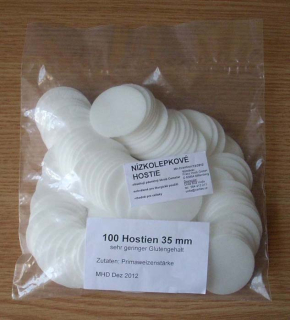 Hostie malé, nízkolepkové 35 mm (100 ks)